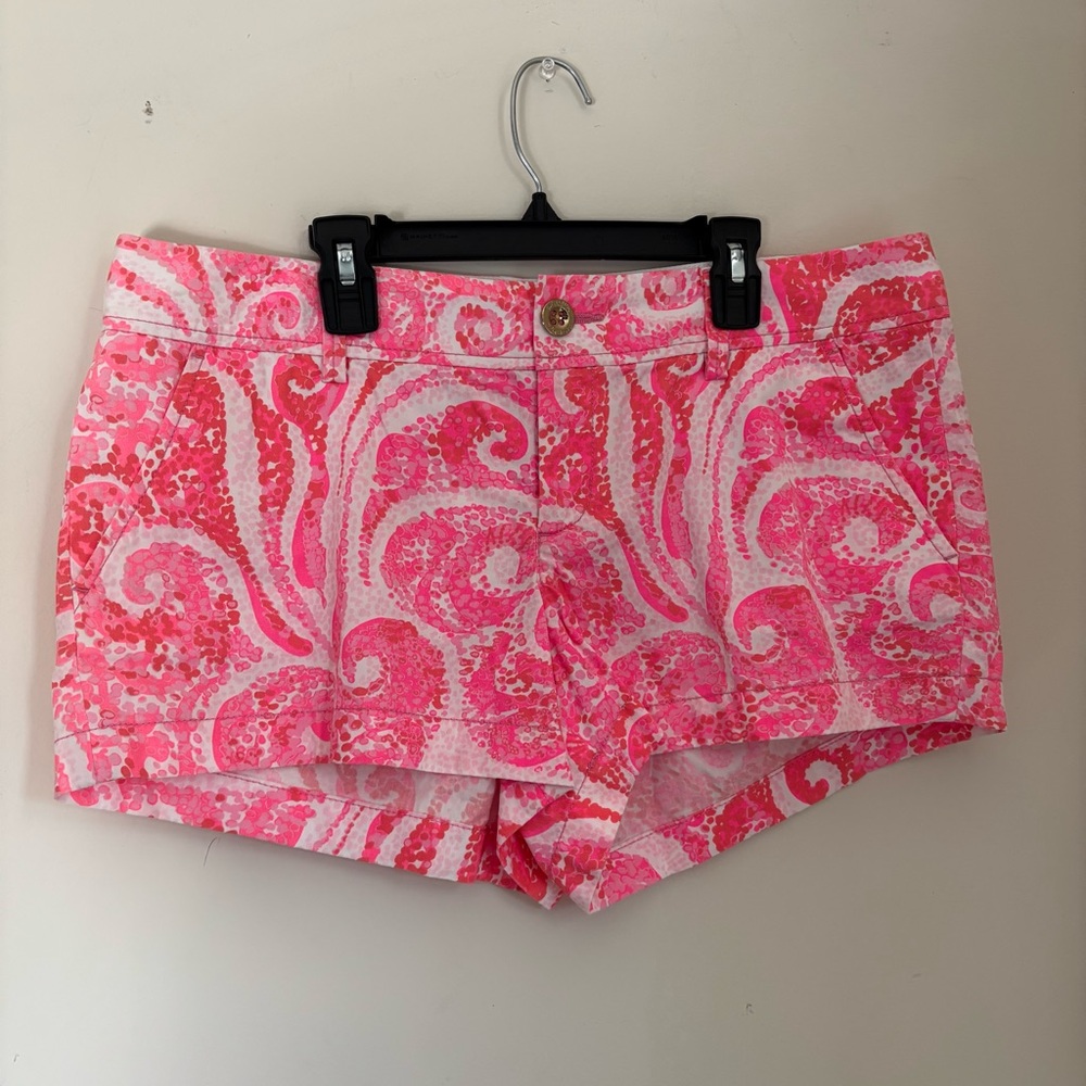 Lilly Pulitzer Pink and White The Walsh Shorts